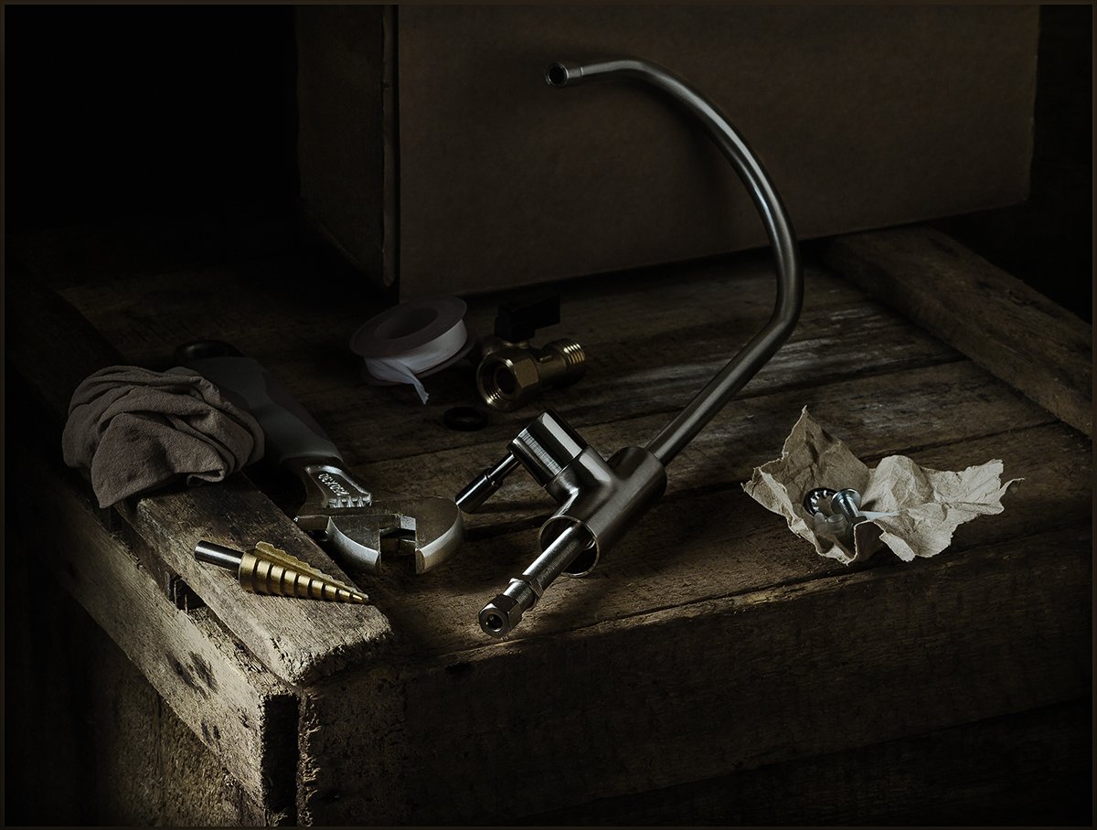 кран, ключ, инструмент, натюрморт, сверло, Андрей Угренинов