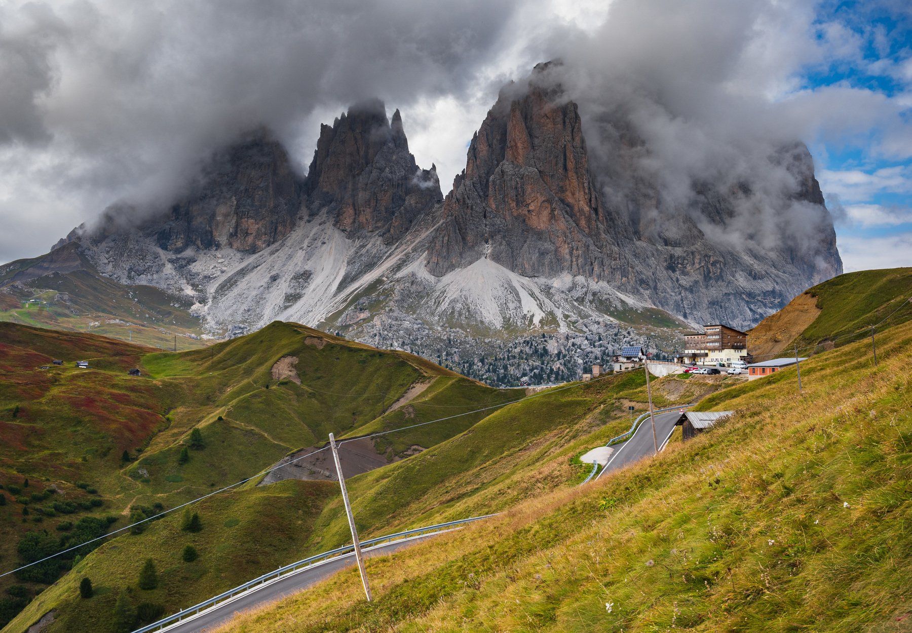 alps mountains,asphalt,clouds,dolomites,forest,funicular,hiking,hills,italy,journey,landscape,mountain,nature,peak,rainbow,road,rock,sky,tourism,travel,tree,view,village house,village landscape,way, Косарев Борис