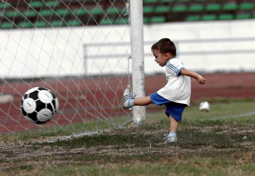 футбол, мяч, дети, Арсен Алабердов