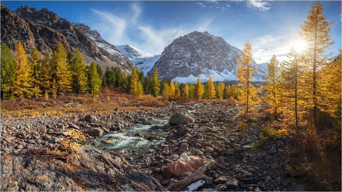 золотая осень.алтай.актру,горы,, Николай Бузмаков