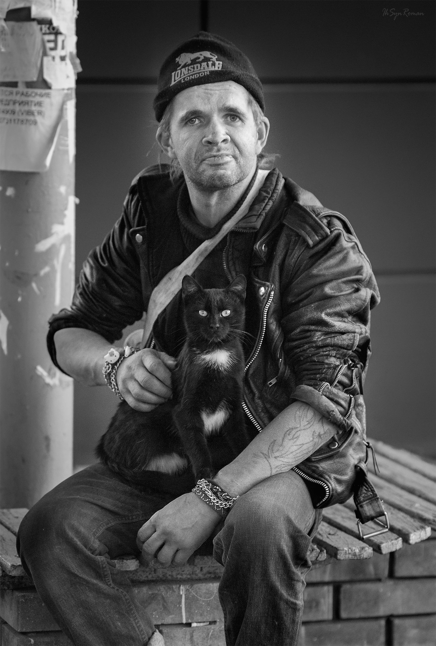 мужчина,кот,жанр,улица,портрет, Roma  Chitinskiy