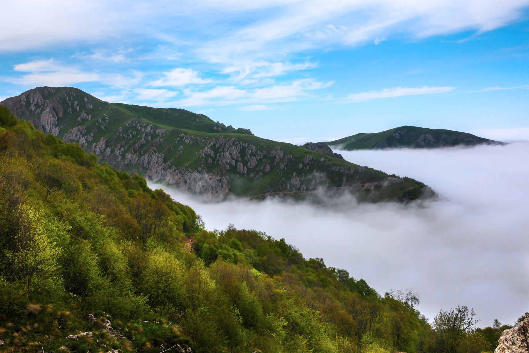 горы,лето,пейзаж,туман,чечня., Marat Magov