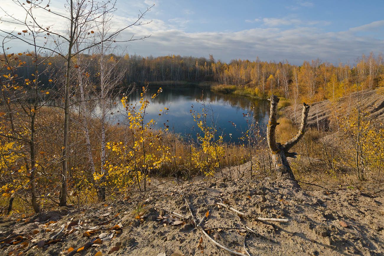 озеро, природа, пейзаж, кондуки, осень, Михаил Агеев