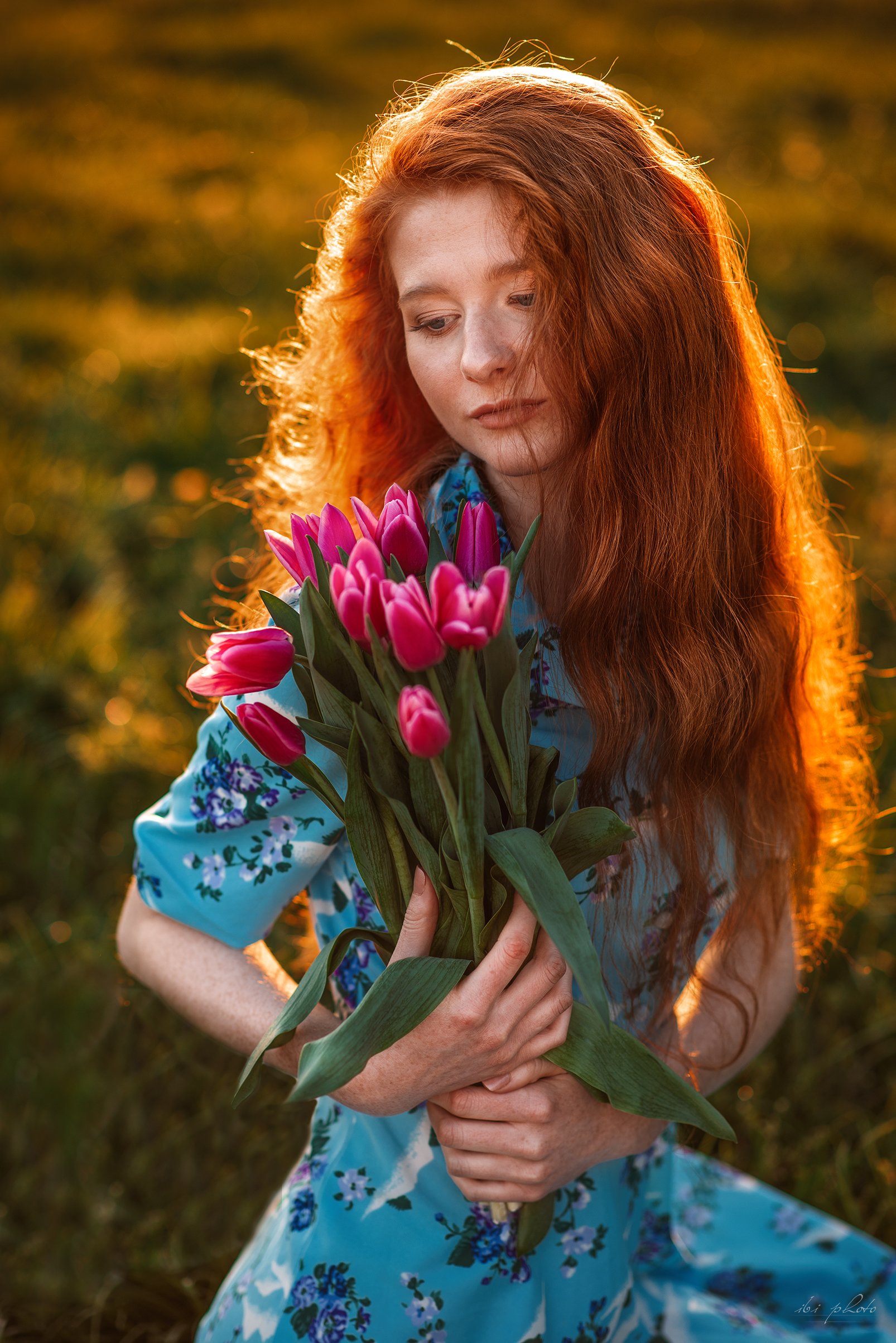 portrait woman redhair backlight , Izabela Bilinska