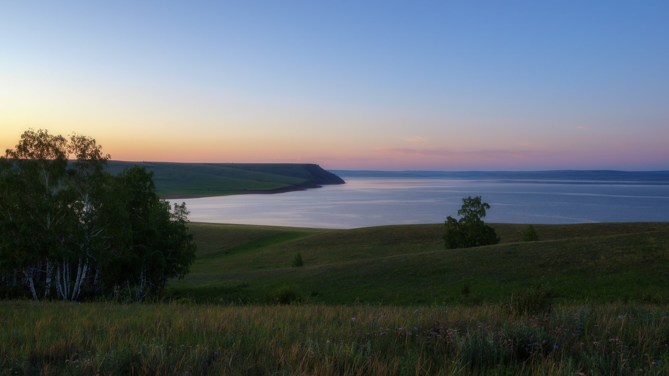 россия, сибирь, ангара, простор, вечер, russia, siberia, angara, open space, evening, Сергей Козлов