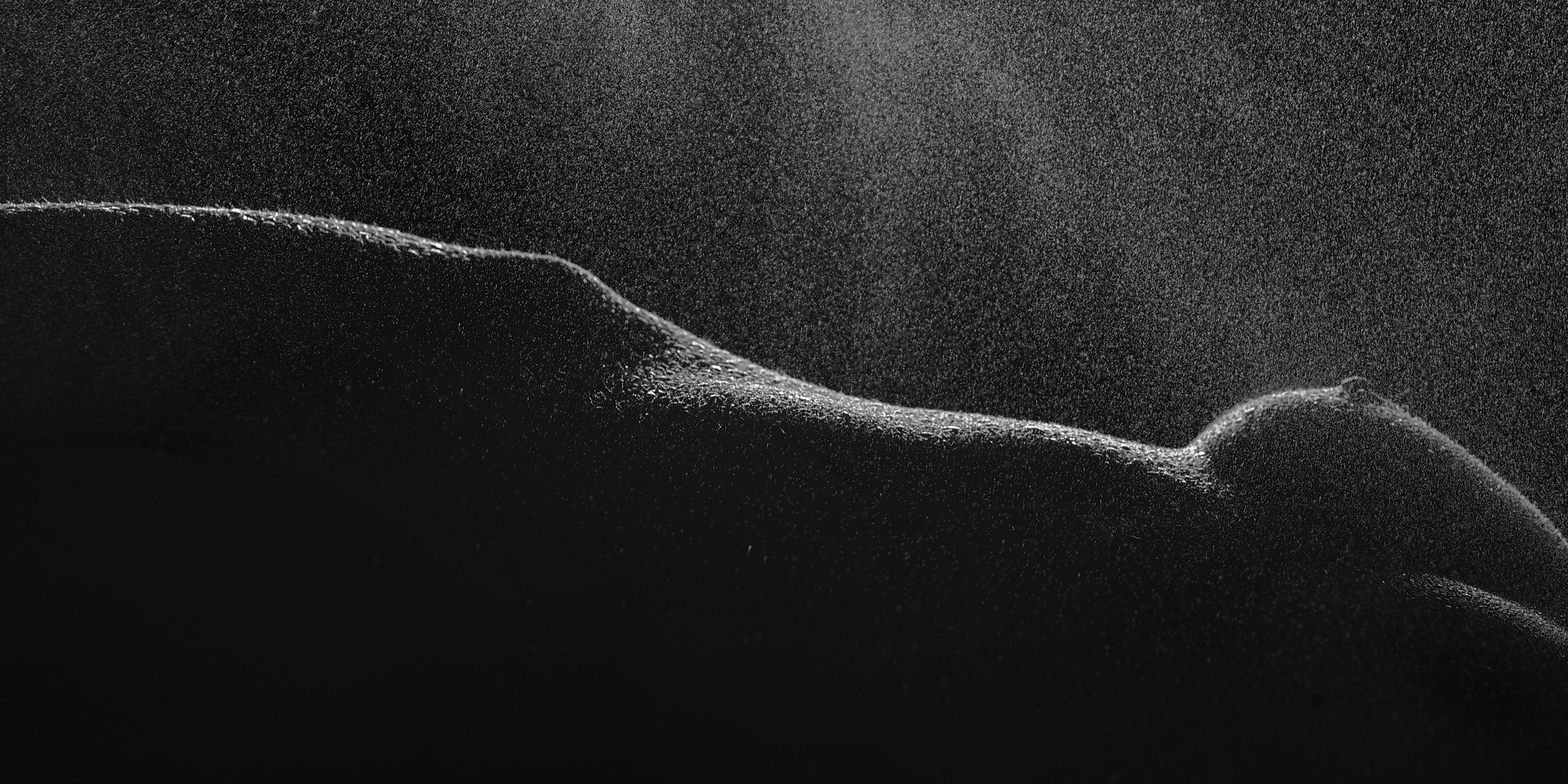 тело вода холод женщина грудь ню темнота капли талия, Михаил Землянский
