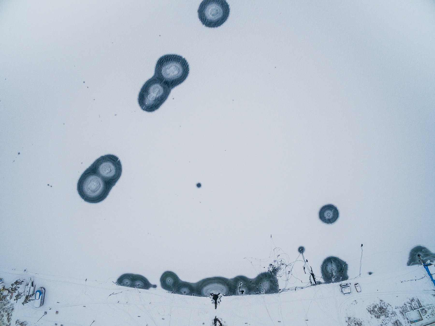 aerial, drone, abstract, ice, lake, Maksim Tarasov