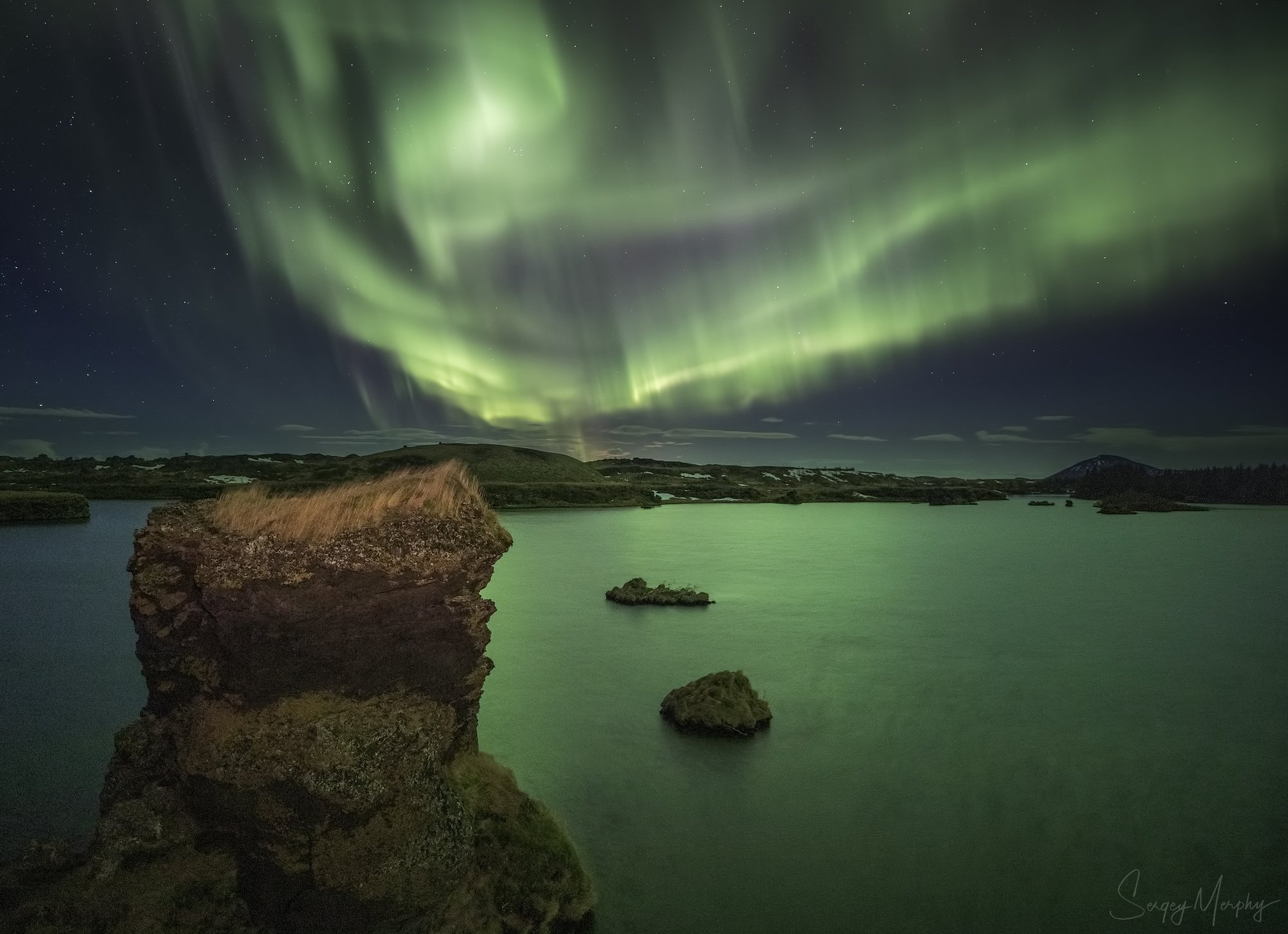 myvatn lake iceland northern lights, Sergey Merphy