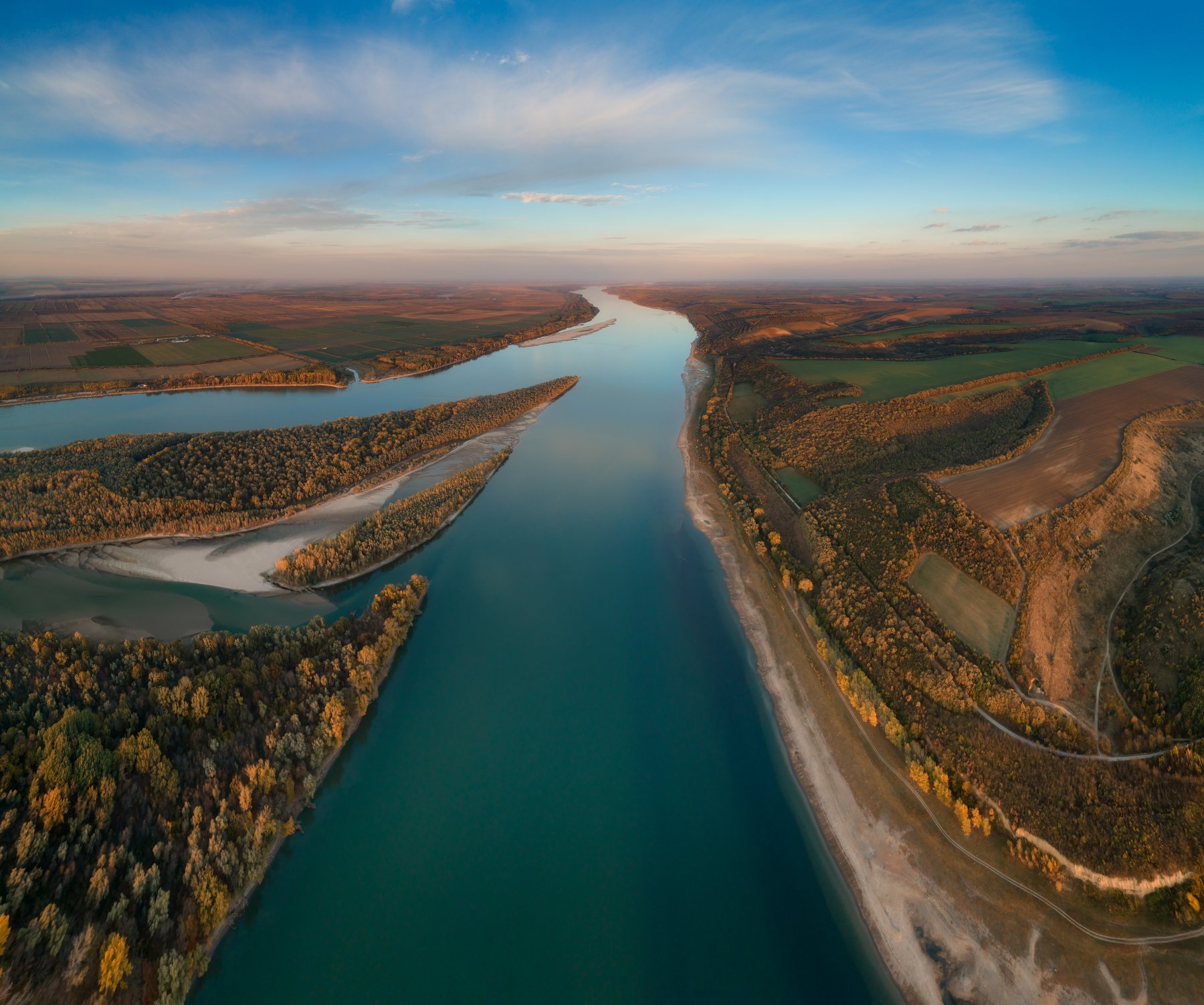 дунай,река,осень,болгария,румыния, Даниел Балъков