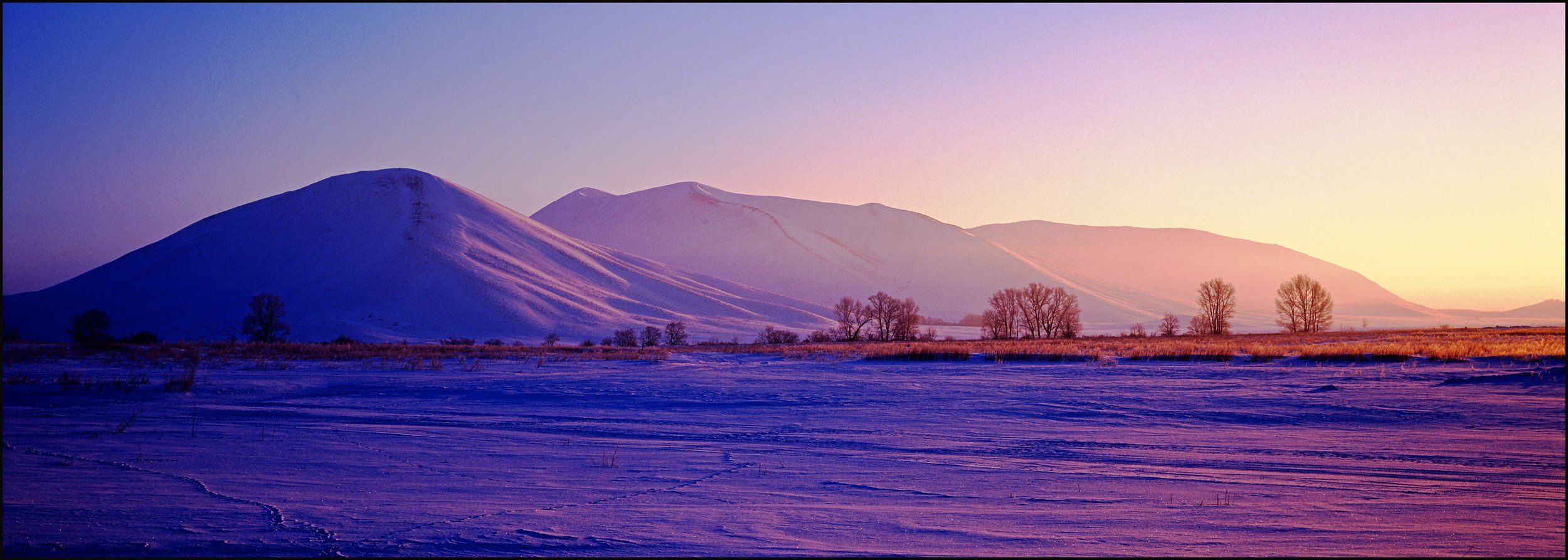 dawn,mountains,landscape,photofilm,mamiya,snow,oleg_grachev, Олег Грачёв