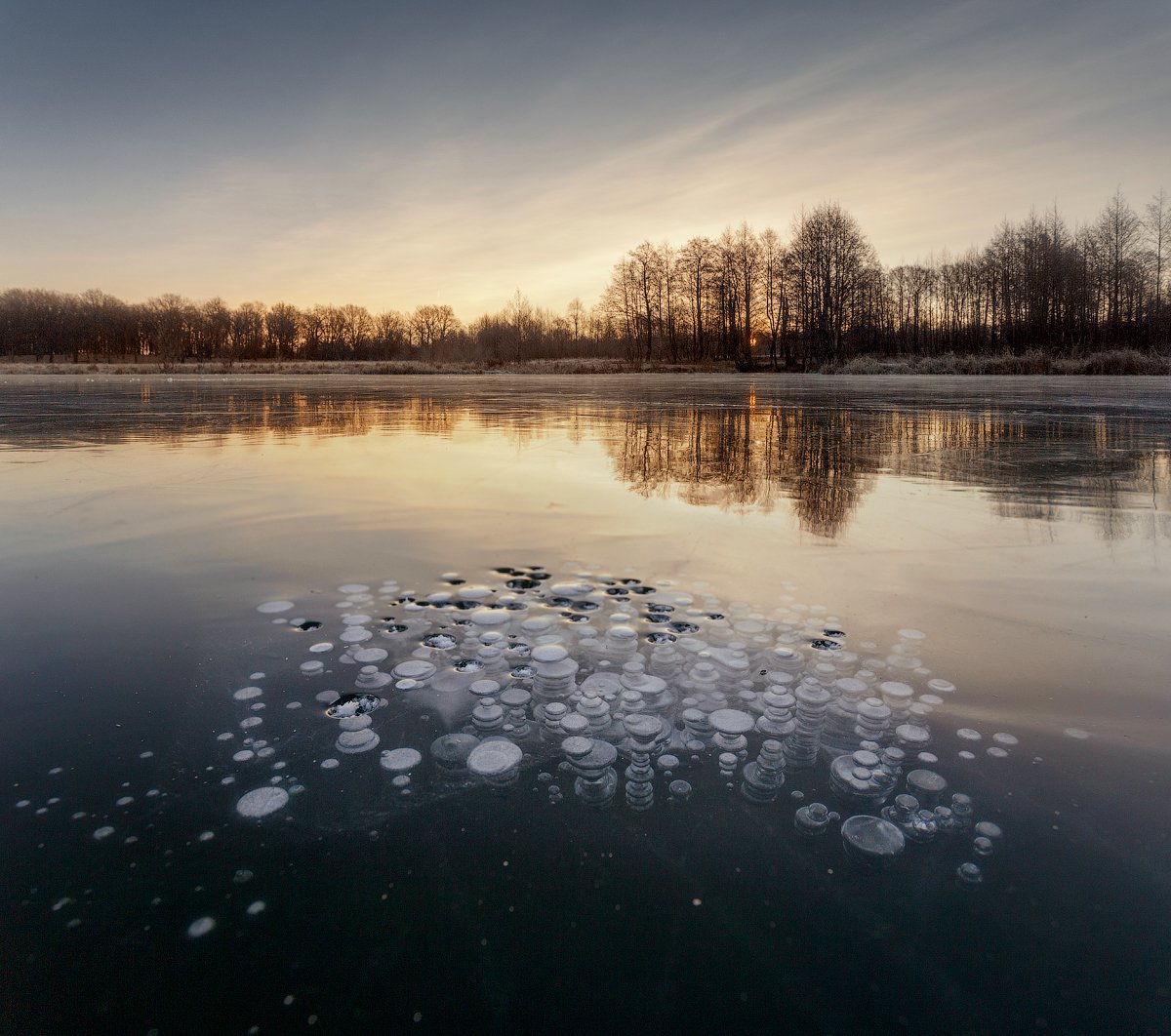 Святое озеро Дзержинск зимой