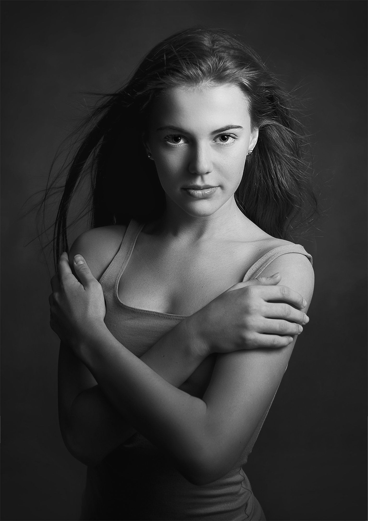 портрет,жанровый портрет , женщина, черно -белое, девушка, wb , красивая ,взгляд, Natalia Kholodova