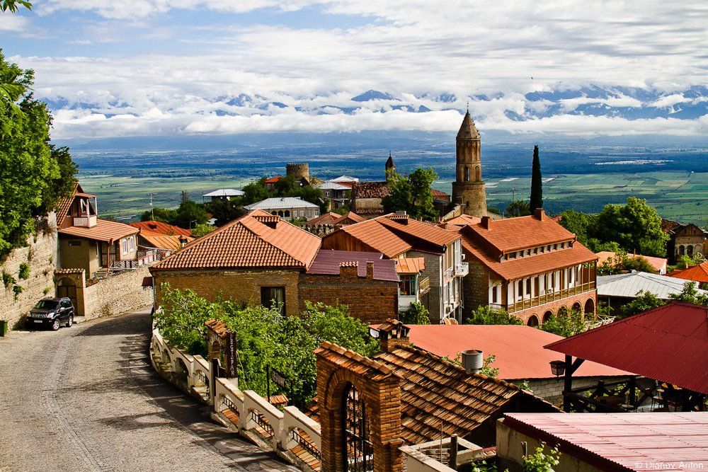 город, сигнахи, грузия, алазанская долина, горы, путешествия, georgia. signahi, Дианов Антон