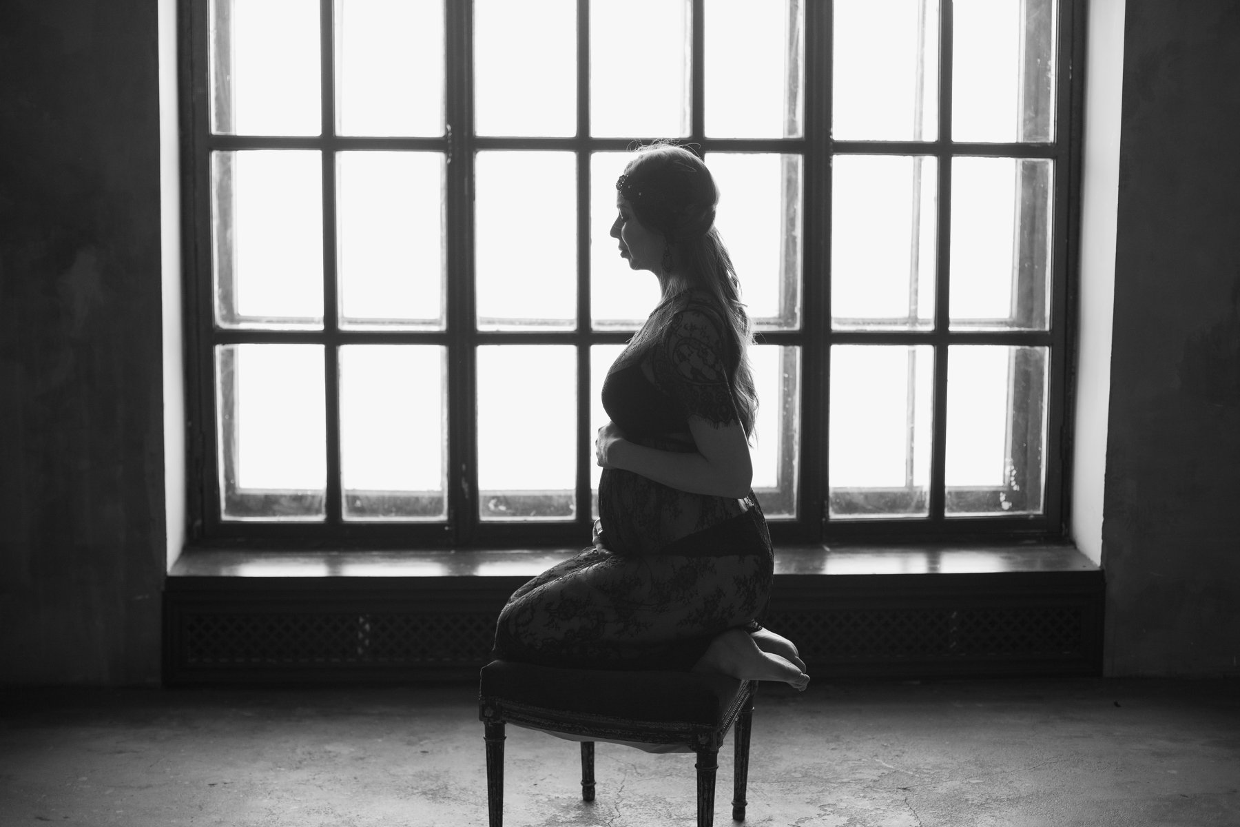 беременность, чб, семейное фото, девушка, Светлана Сова-Климкина
