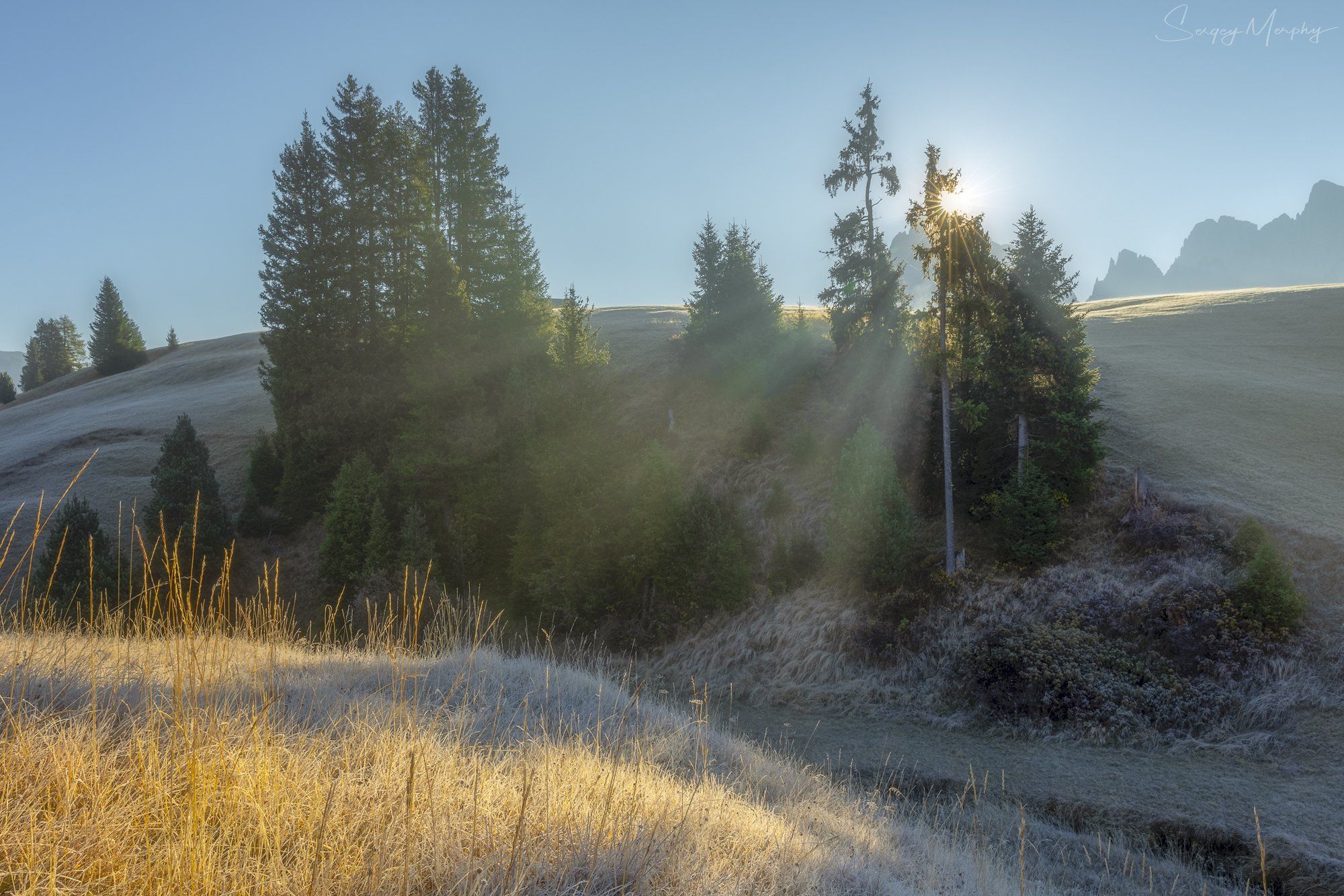 frost & sunlight. dolomites., Sergey Merphy