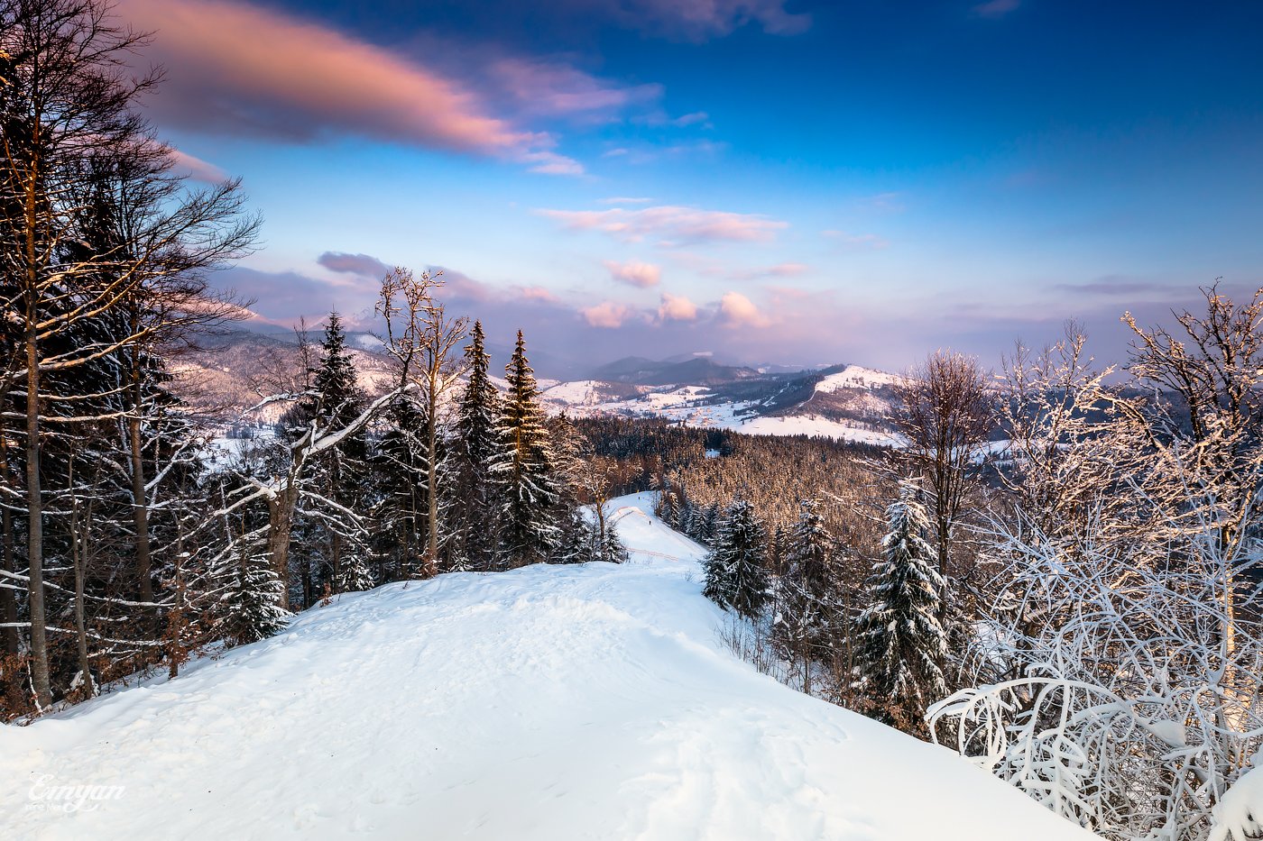 буковель, карпаты, украина, bukovel, carpathians, mountains, landscape, sunset, 2018, Emyan