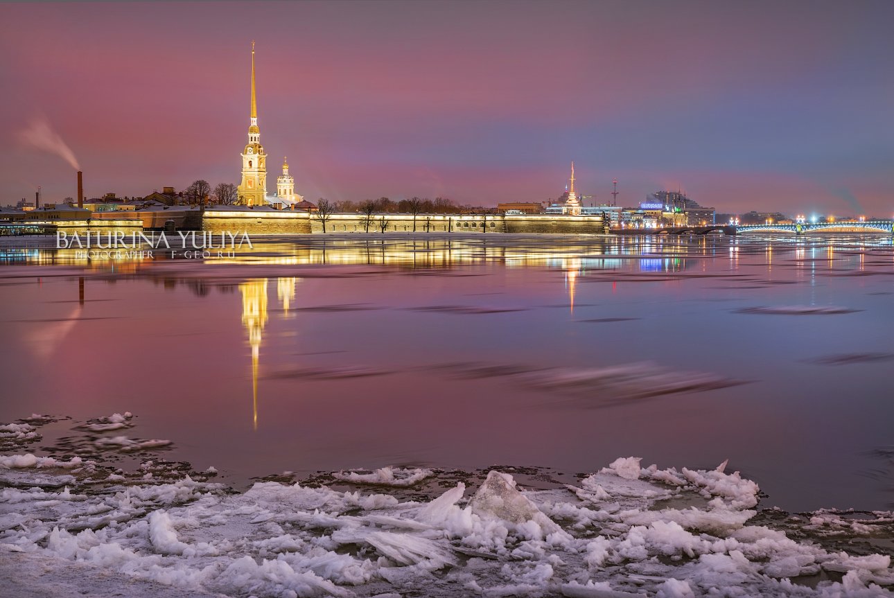 санкт-петербург, петропавловская крепость, лед, зима, новый год, Юлия Батурина