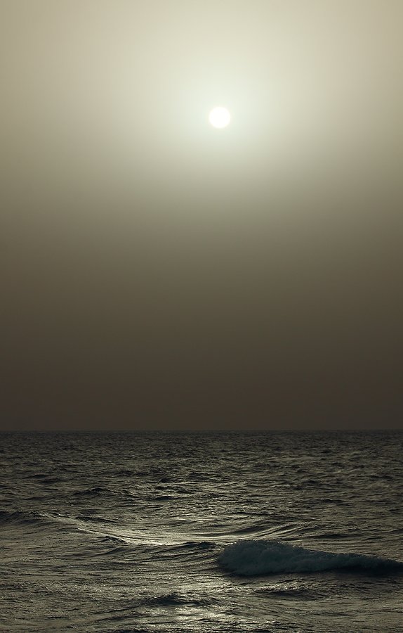 море, вечер, закат, буря, песок, Boris KOPMAN
