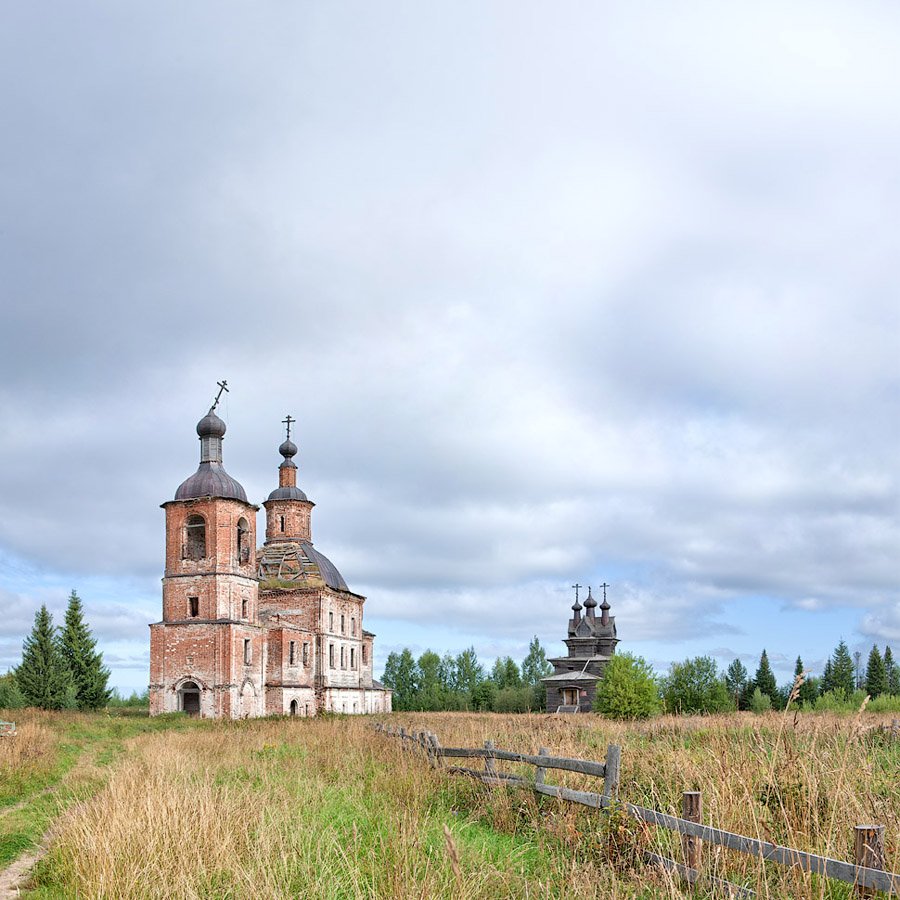 пермогорье., церкви, святого, георгия, и, воскресенская, Владимир Кириченко (vlkira)