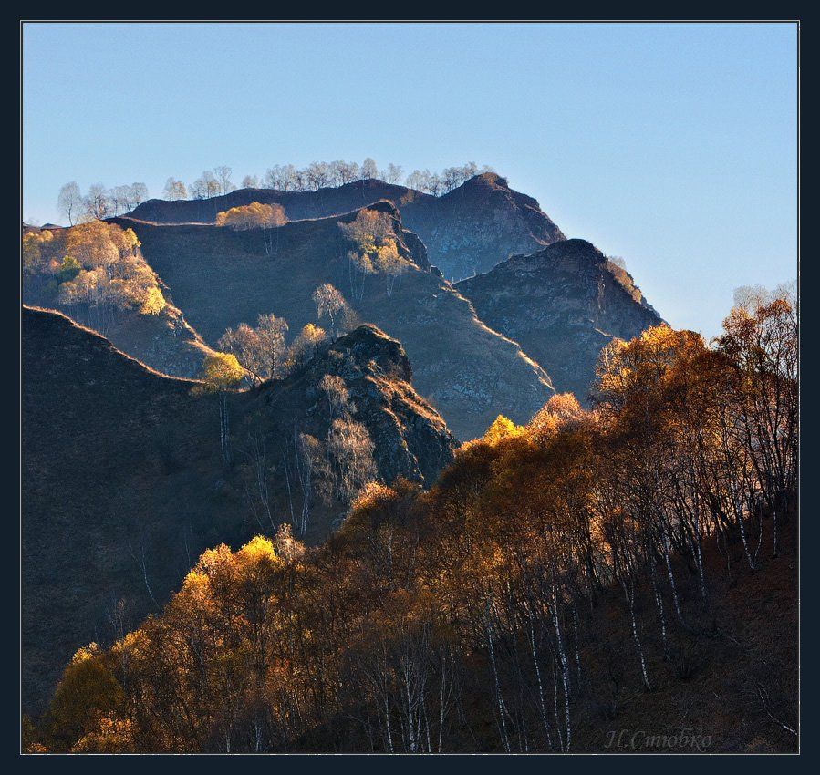 кавказ, горы, осень, Николай Стюбко