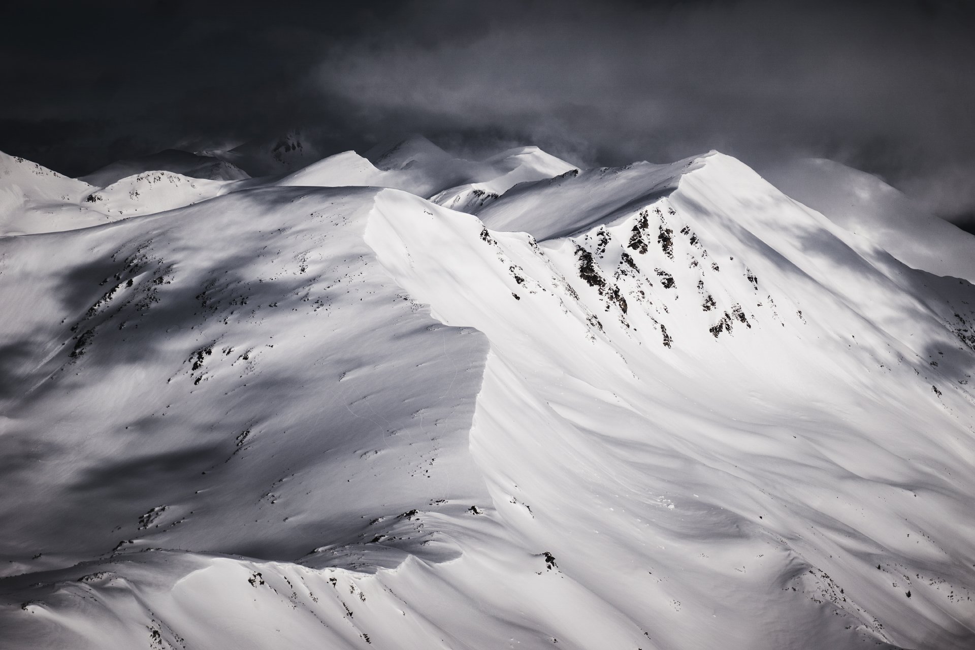 mountain, landscape, планина, winter, cold,snow, drama, black and white, Branislav Brankov