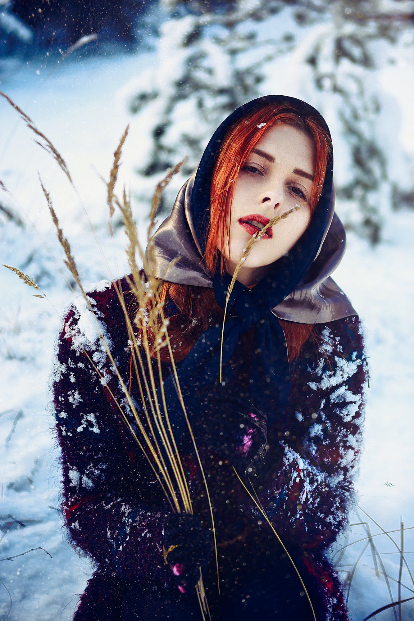woman, beauty, fashion, art, outdoors, winter, Руслан Болгов (Axe)