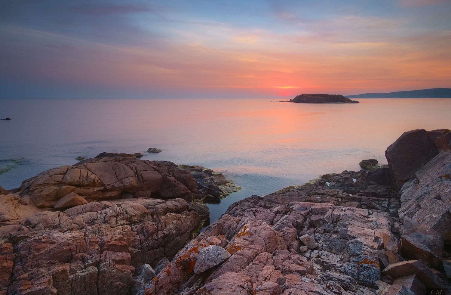 рассвет, черное море, болгария, скалы, осень, море, пейзаж, остров, побережье, путешествие, coastline, sea, seascape, horizon over water, bay, beach, coastal feature, coast, shore, rocky coastline, bulgaria, rocks, morning, water, island, long exposure, Ivan Maljarenko