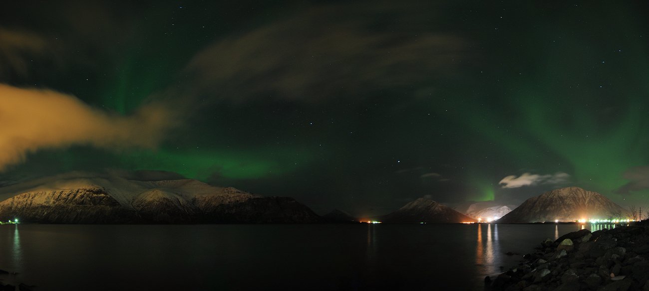 aurora borealis, север, кольский, северное сияние, Roman Goryachiy