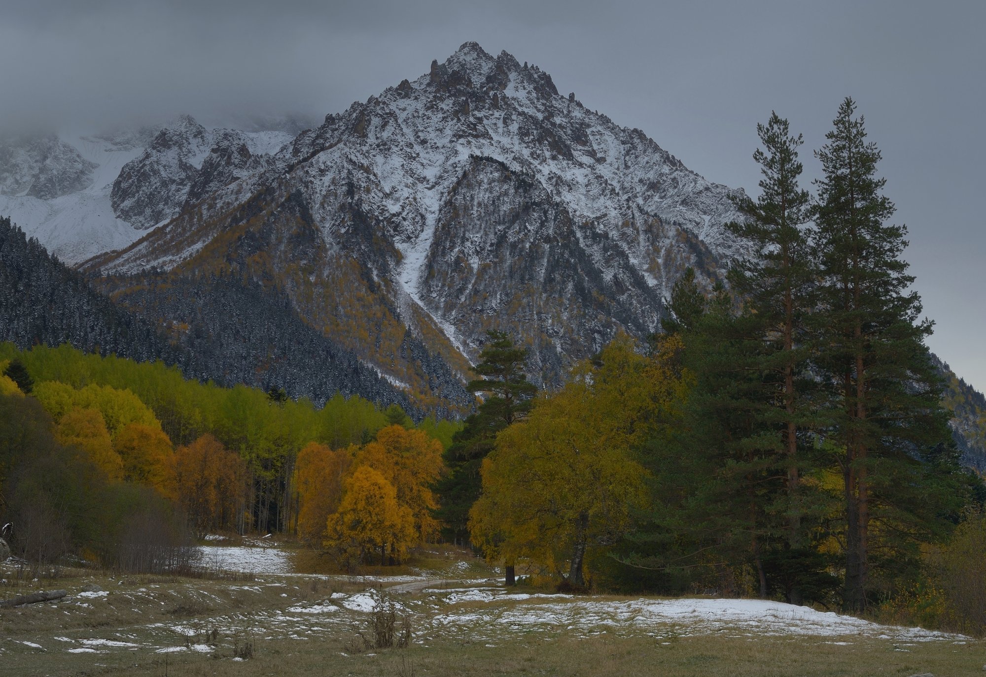 горы осень аксаут кавказ, Александр Жарников