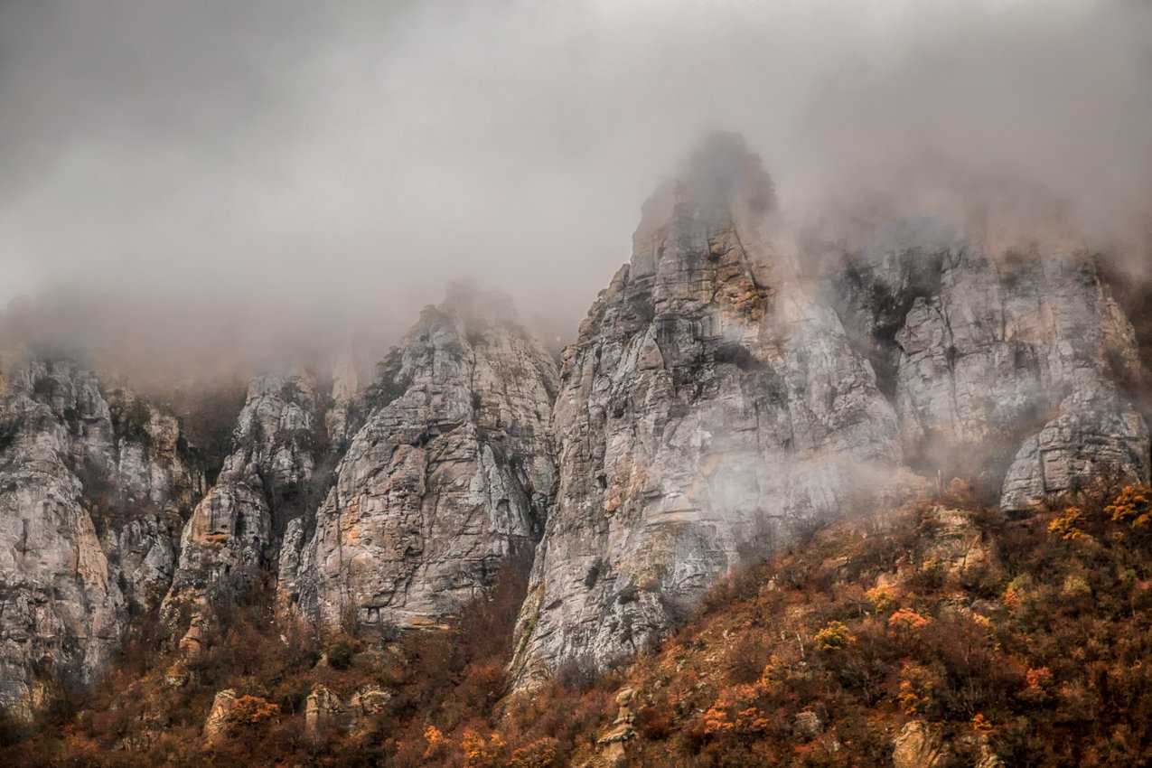 крым,осень,туманы,горы,закат,рассвет,россия,фототур,природа,пейзаж, Elena Pakhalyuk