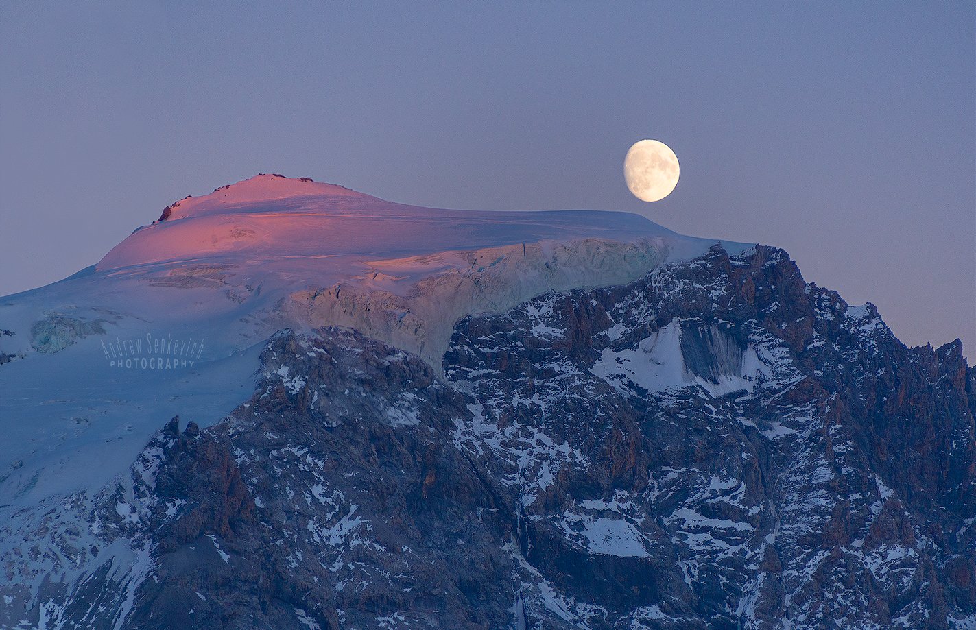 moonrise, moon, sunset, луна, Андрей Сенкевич