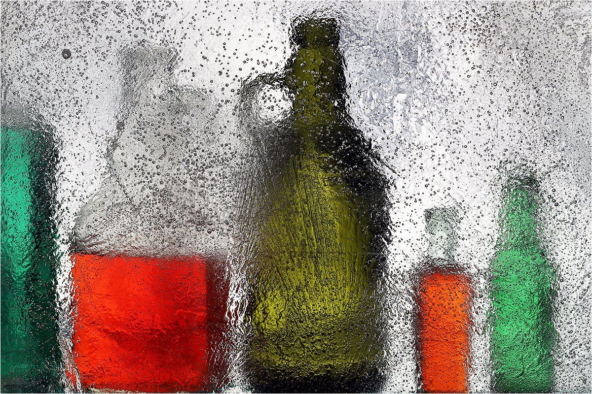 лёд, бутылка, бутылки, натюрморт,, Victor Pechenev