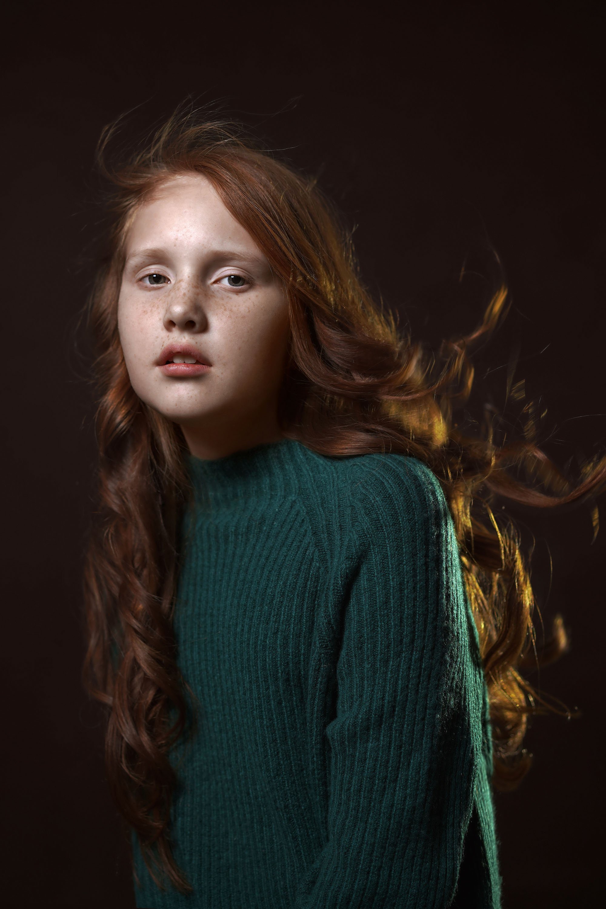 портрет, девочка, студийный портрет, Марина Хлопина