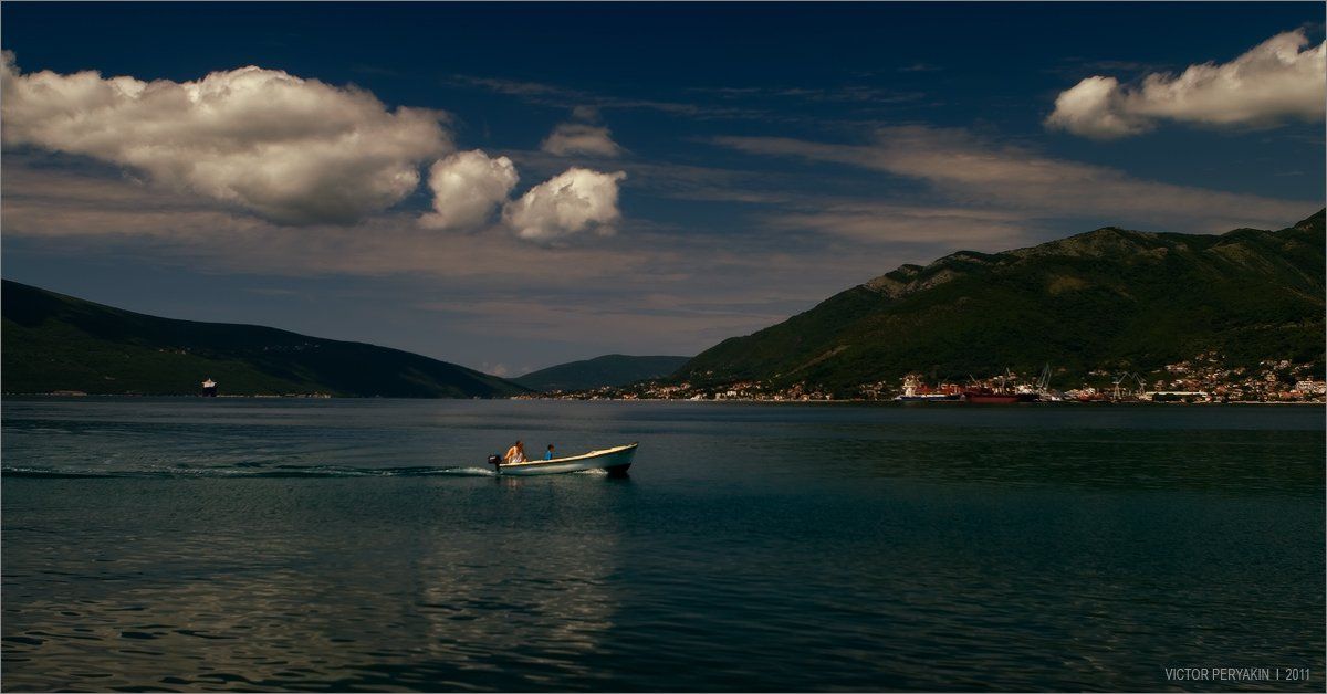 черногория, городок, тиват, утро, прогулка, тиватский, залив, лодка, Виктор Перякин