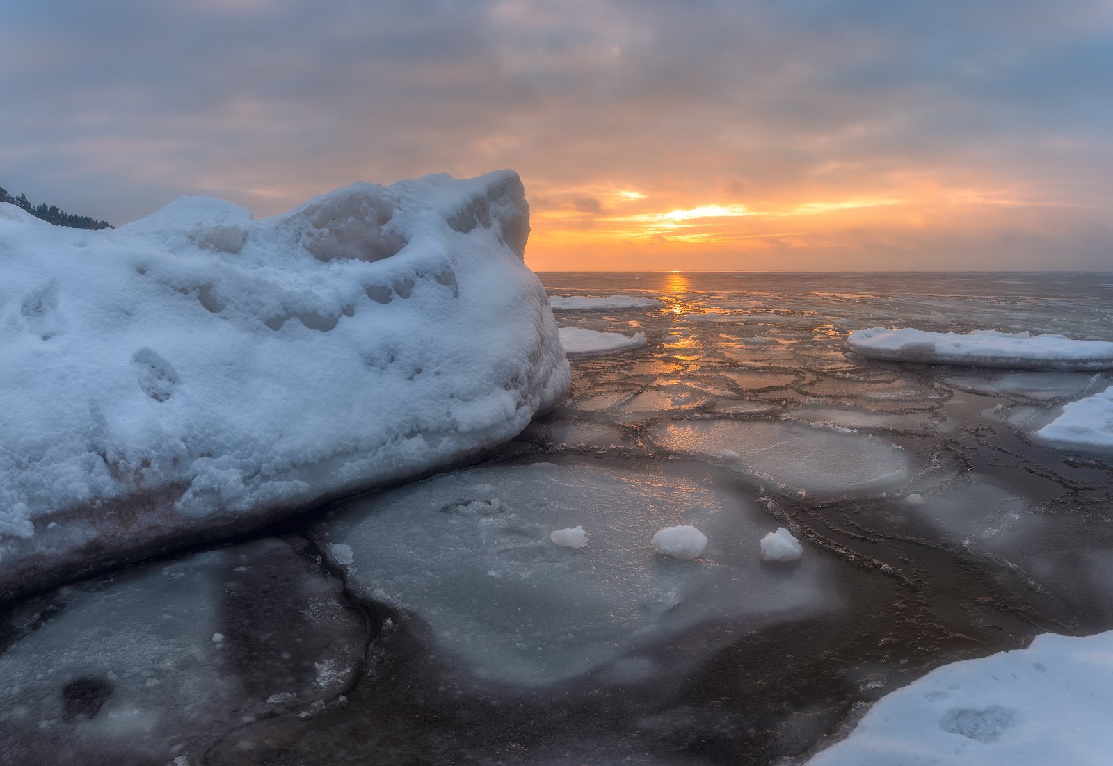 панорама пейзаж зима латвия, Алексей Мельситов