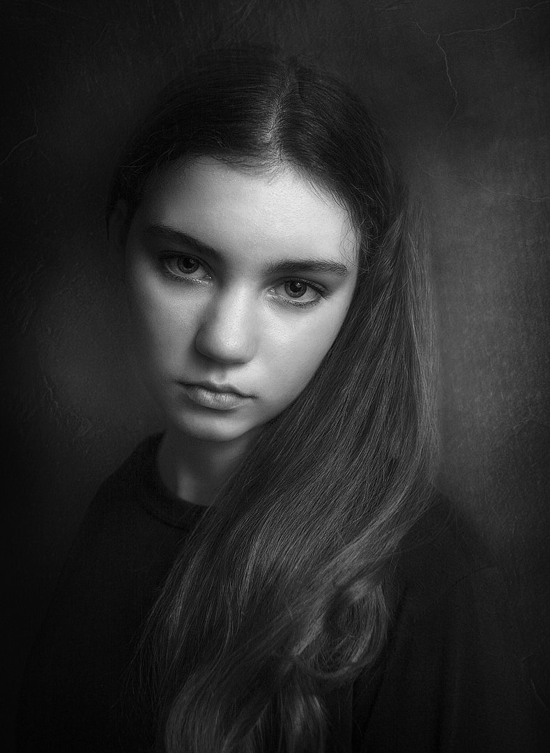 девушка, портрет, Андрей Кровлин