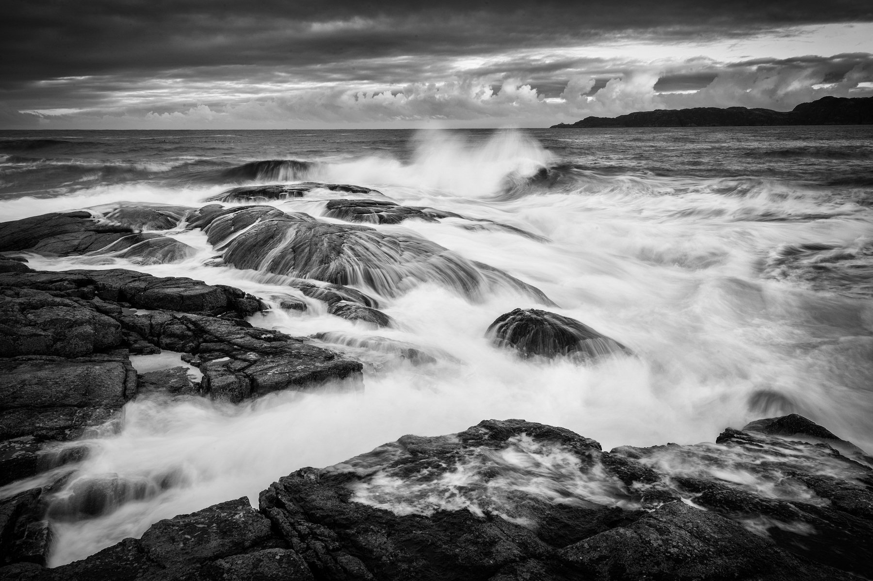 море, вода, волны, камни, небо, sea, water, waves, stones, sky, Антон Денисенко