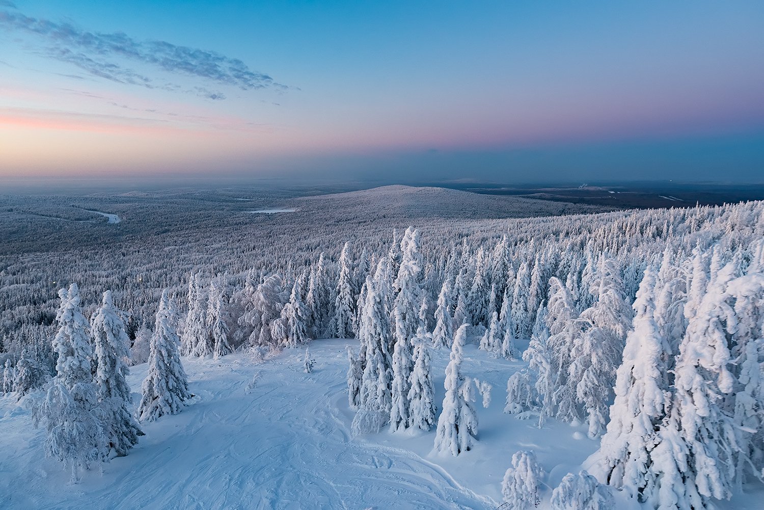 Гора Белая зимний пейзаж , Сергей Скоробогатов