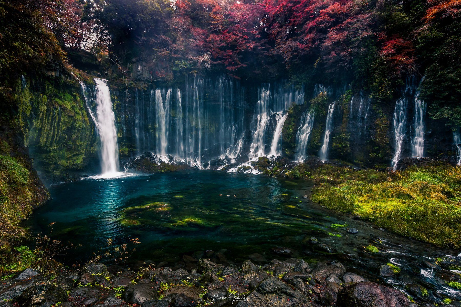 waterfalls landscape nature travel rocks autumn colors japan mt.fuji, Hasan Jakaria