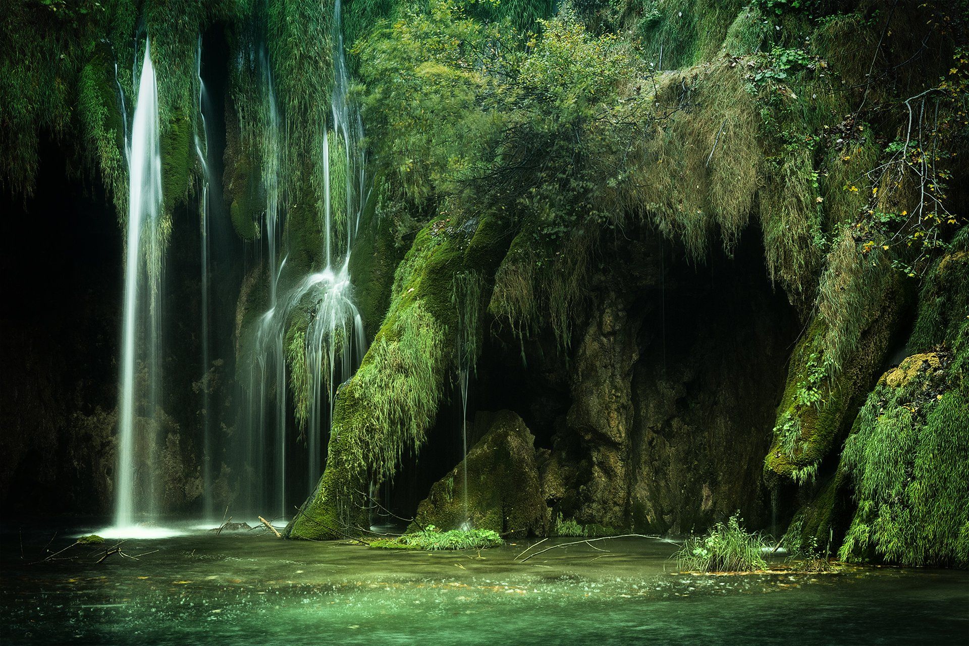 landscape, plotvice lakes, croatia, waterfall, Olga  Wolkova