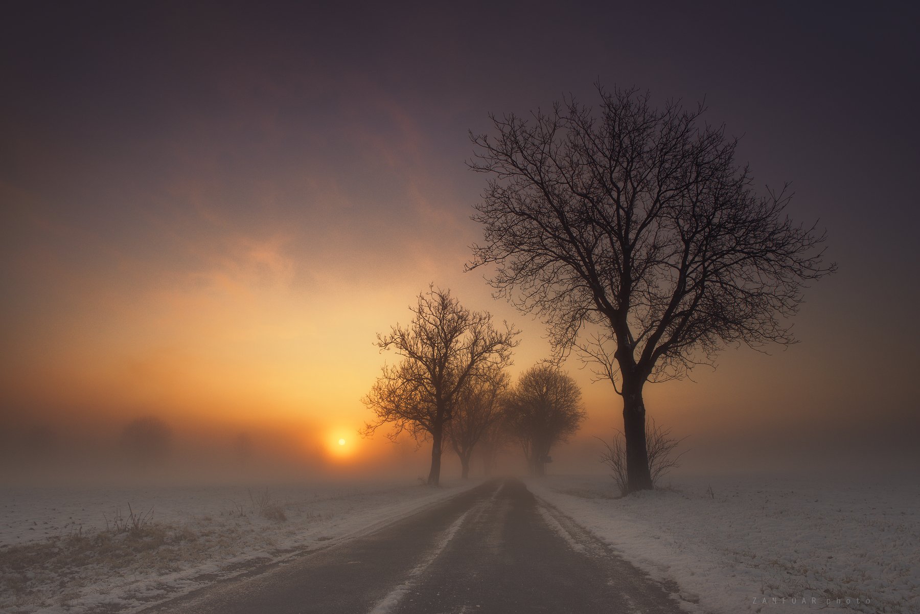 туманное утро,morning,landscape,fog,winter,snow,zanfoar,czech republic,bohemia,moravia,nikon d750,чехия,czech, Zanfoar