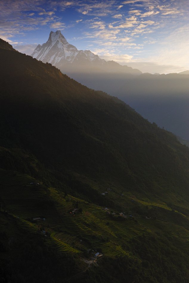 мачапучре, непал, гималаи, горы, рассвет, Vasiliy Ganzha
