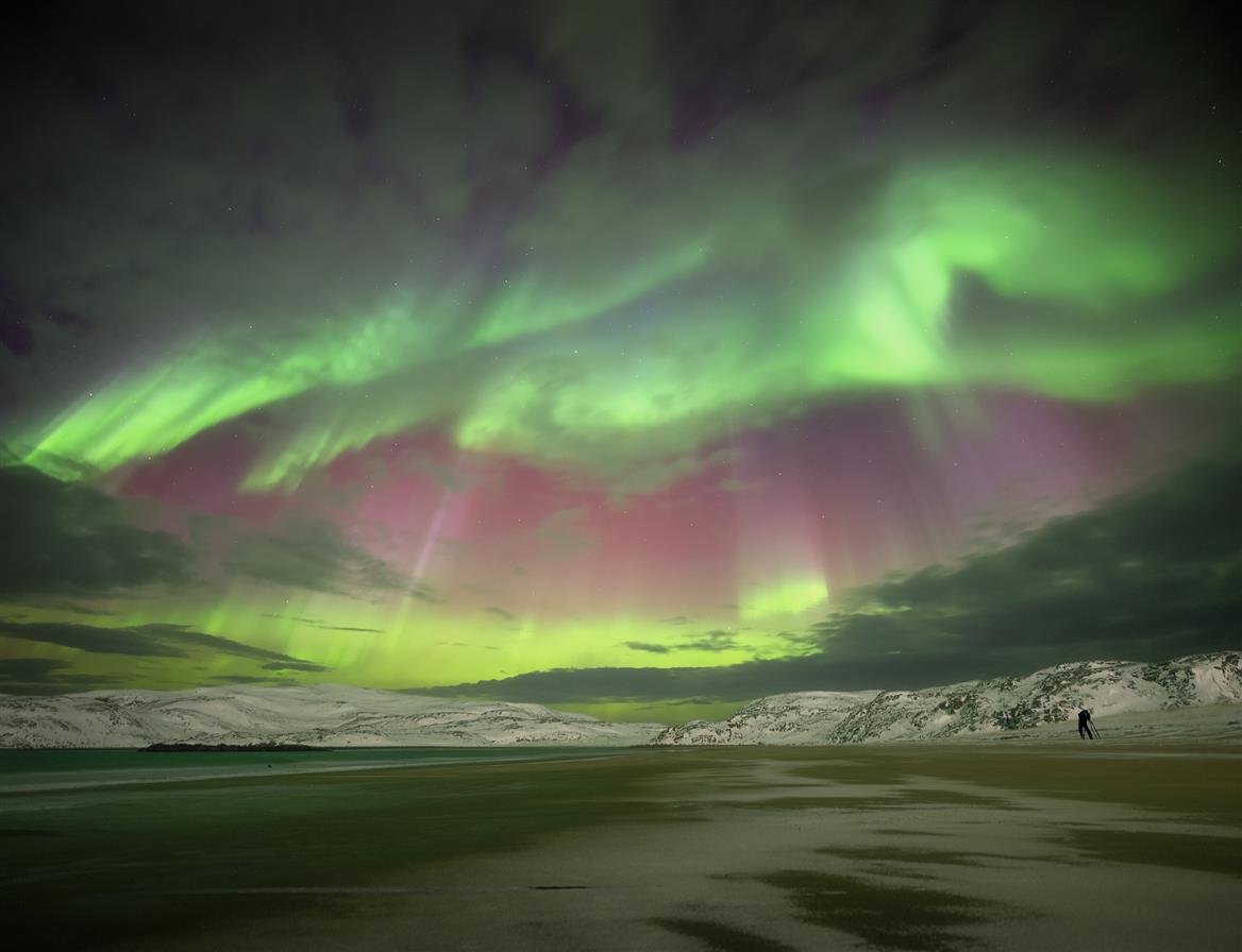 aurora borealis северное  сияние,кольский  полуостров, Васильев Алексей