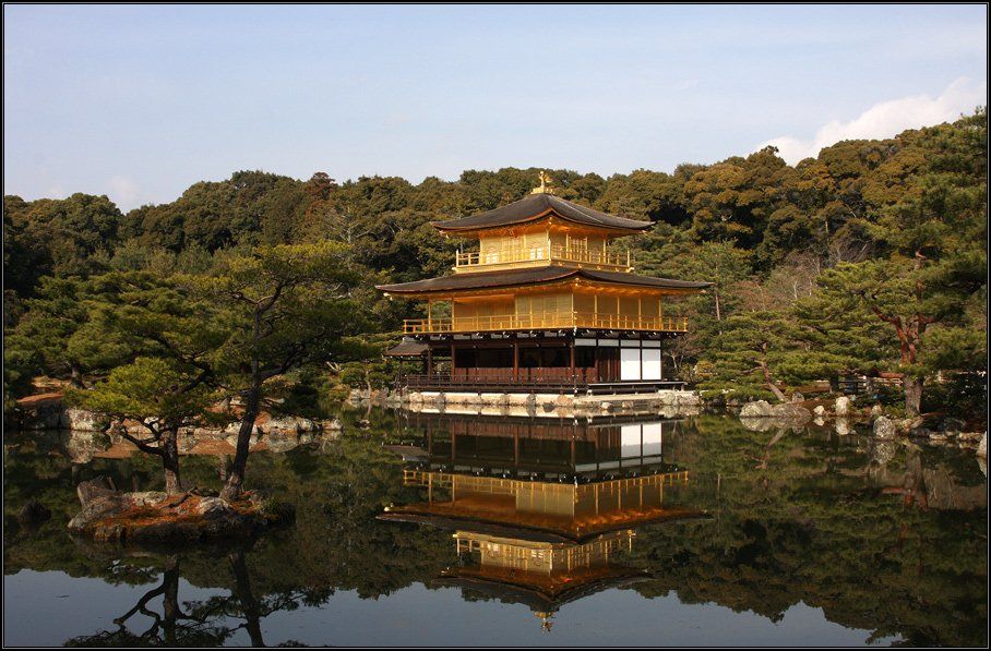 кинкакудзи, золотой павильон, япония, озеро, храм, Gemini