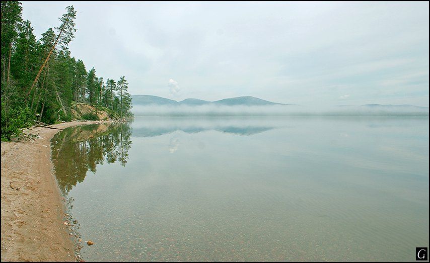 кольский, колвицкое, озеро, утро, тишина, туман, Gorshkov Igor_Feanorus