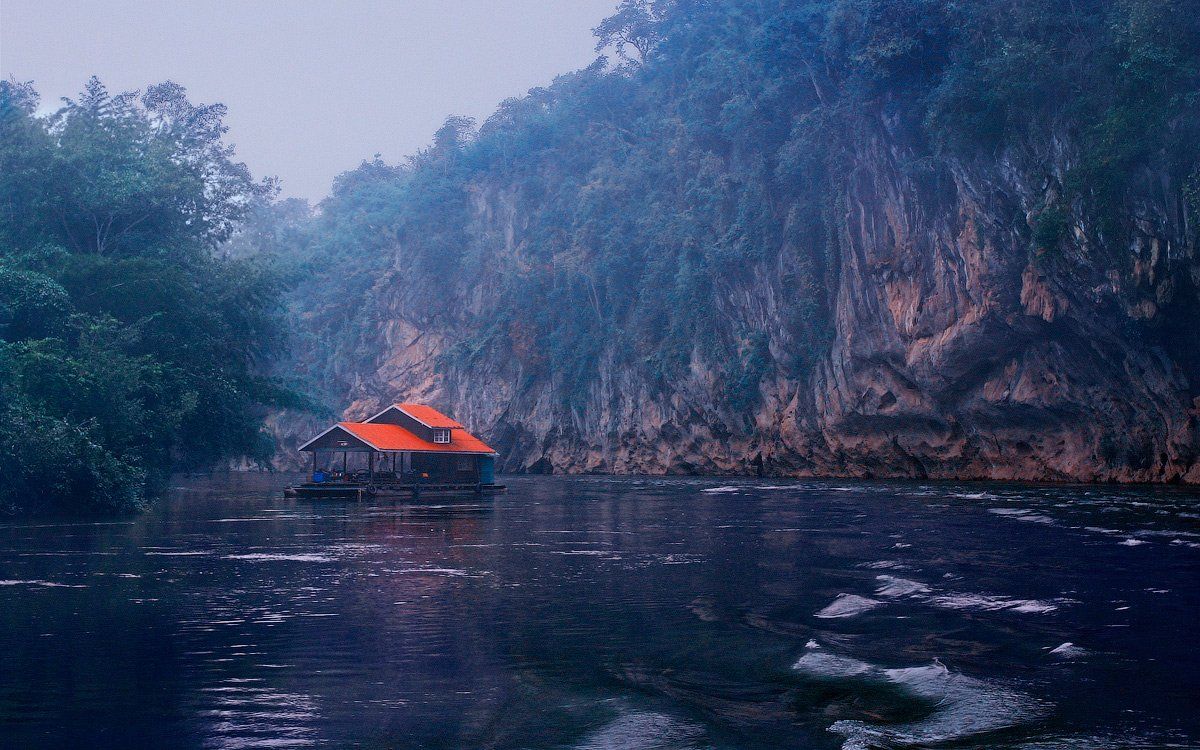 квай, тайланд, река, туман, Сергей