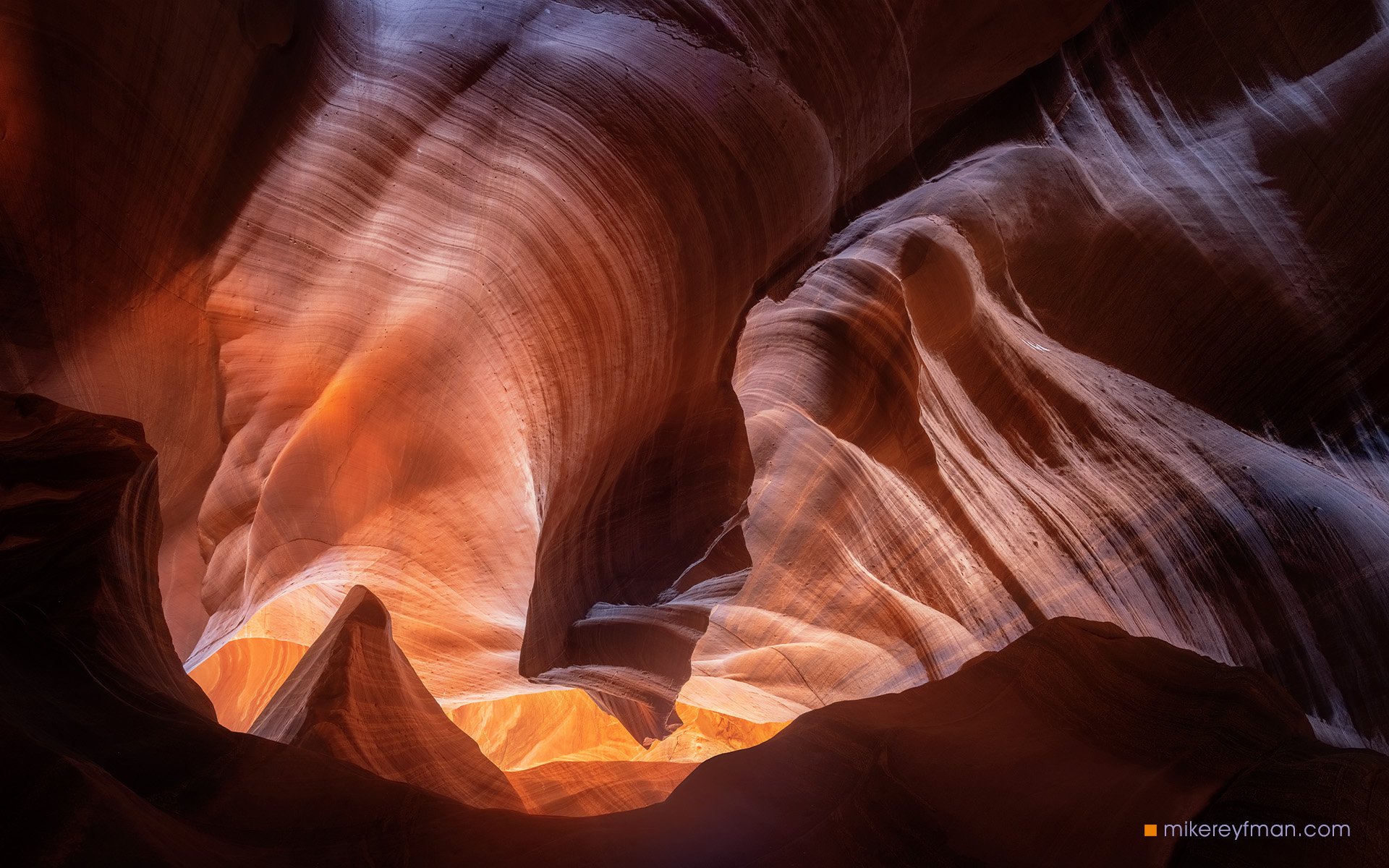 upper antelope canyon, arizona, color, abstract, sandstone, Майк Рейфман