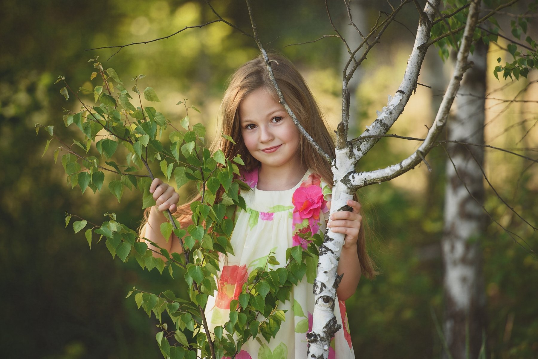 girl, portrait, west, tree,, Anna Ścigaj