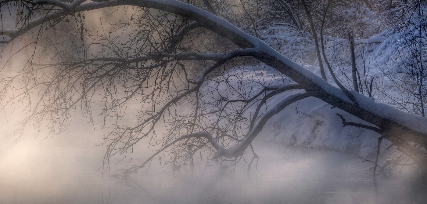 пейзаж, природа, туман, зима, река., Ефимов Александр