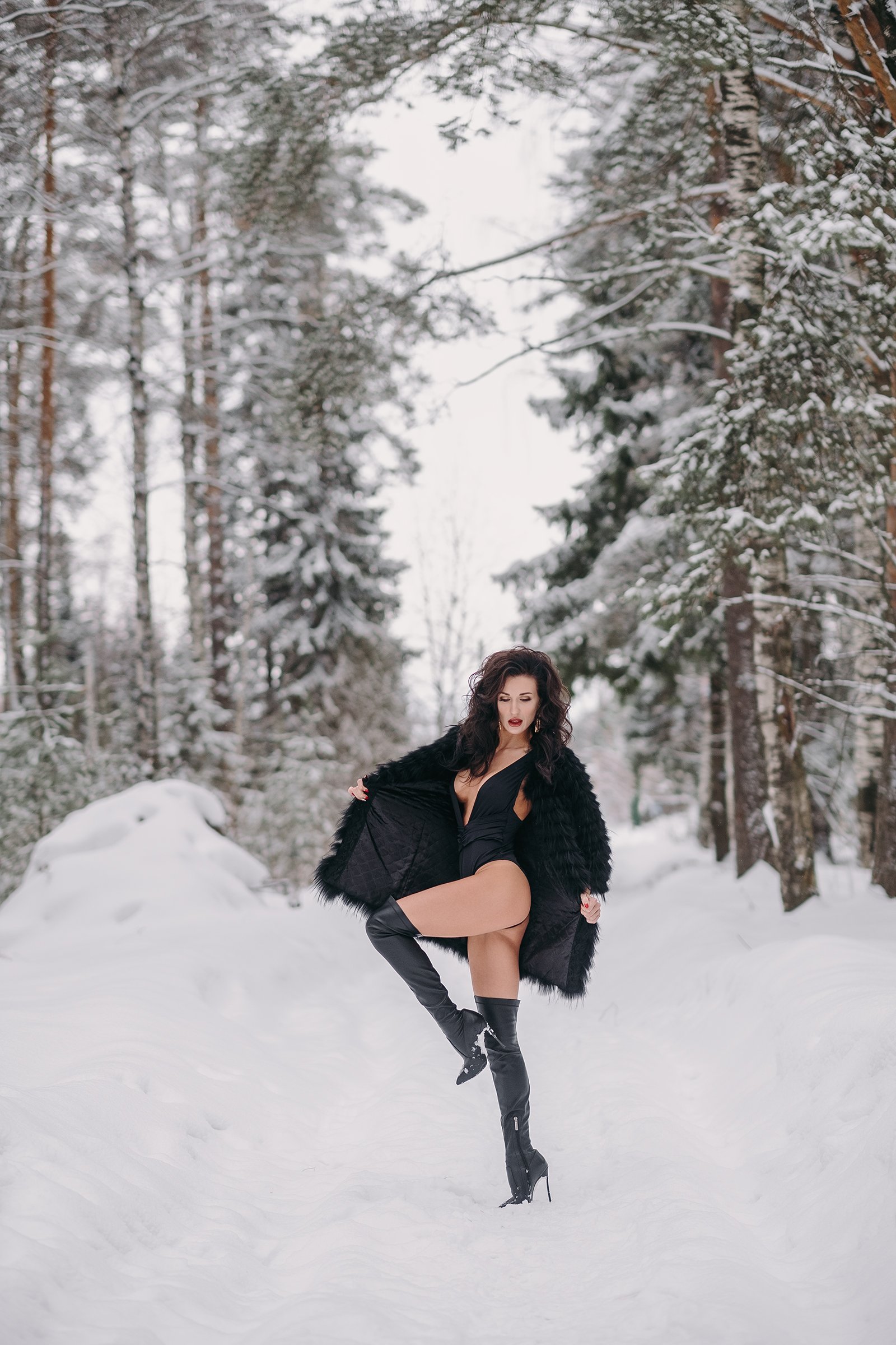 girl, portrait, fujifilmru, xtrance, mirrorless, winter, snow, Кирилл Соколов